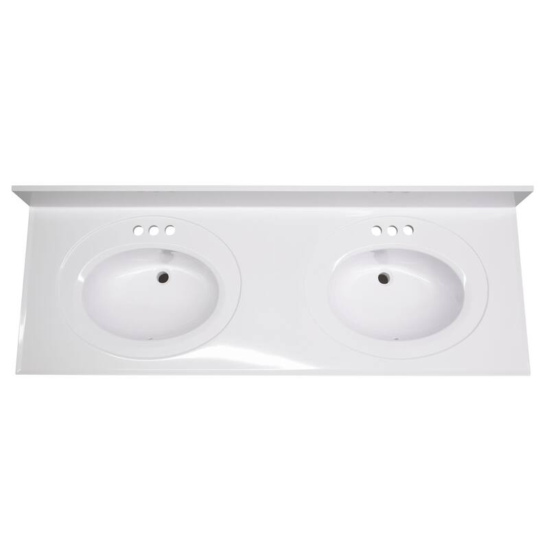 Design House 586438 Concord 60" Free Standing Double Basin Vanity Set