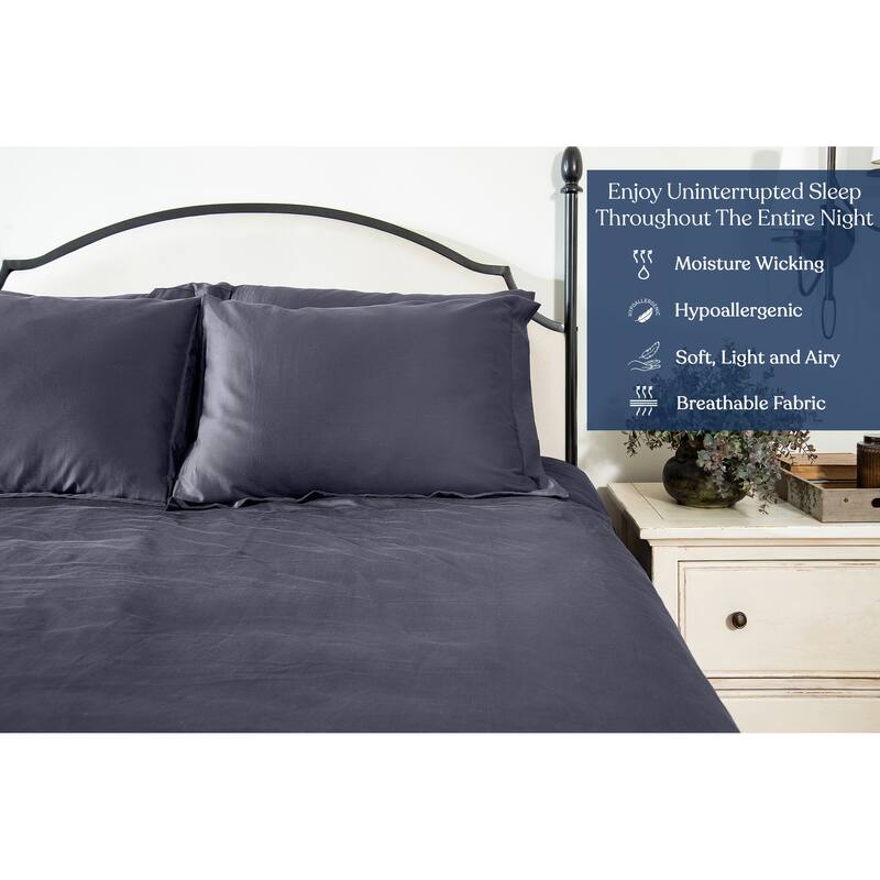 Delara GOTS Certified 100% Organic Cotton Euro Sham, 400 TC Long Staple Cotton,Ultra Soft, Moisture-Wicking, Smooth & Breathable