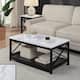 Option White Faux Marble/Black