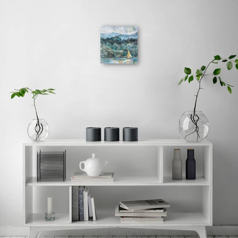 Mountain Sail By Studio Arts Canvas Art Print