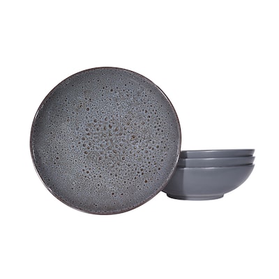 Red Vanilla Art Grey Coupe Bowls Set of 4