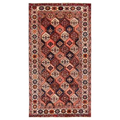 ECARPETGALLERY Hand-knotted Kayseri Vintage Dark Brown Wool Rug - 5'1 x 9'8
