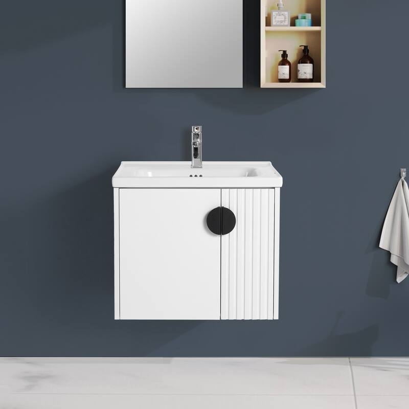 Topcraft Wall Mounted Bathroom Vanity with Sink