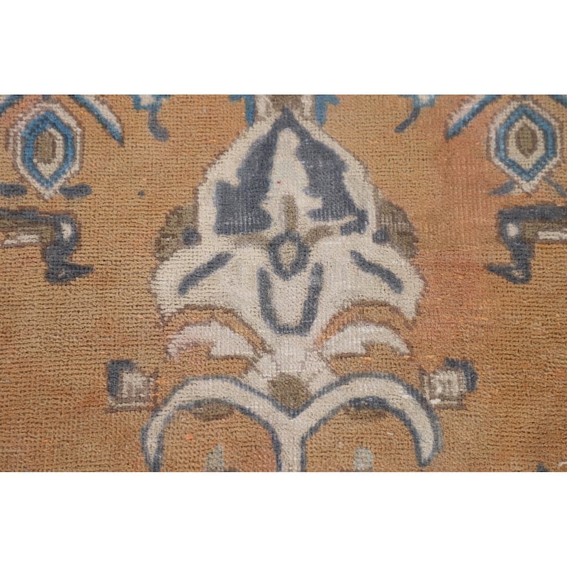 Geometric Tabriz Persian Vintage Area Rug Hand-Knotted Wool Carpet - 6'4"x 8'2"