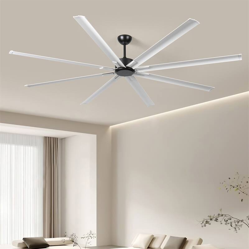 96" Ceiling Fan with Light and Remote Control,6-Speed Noiseless