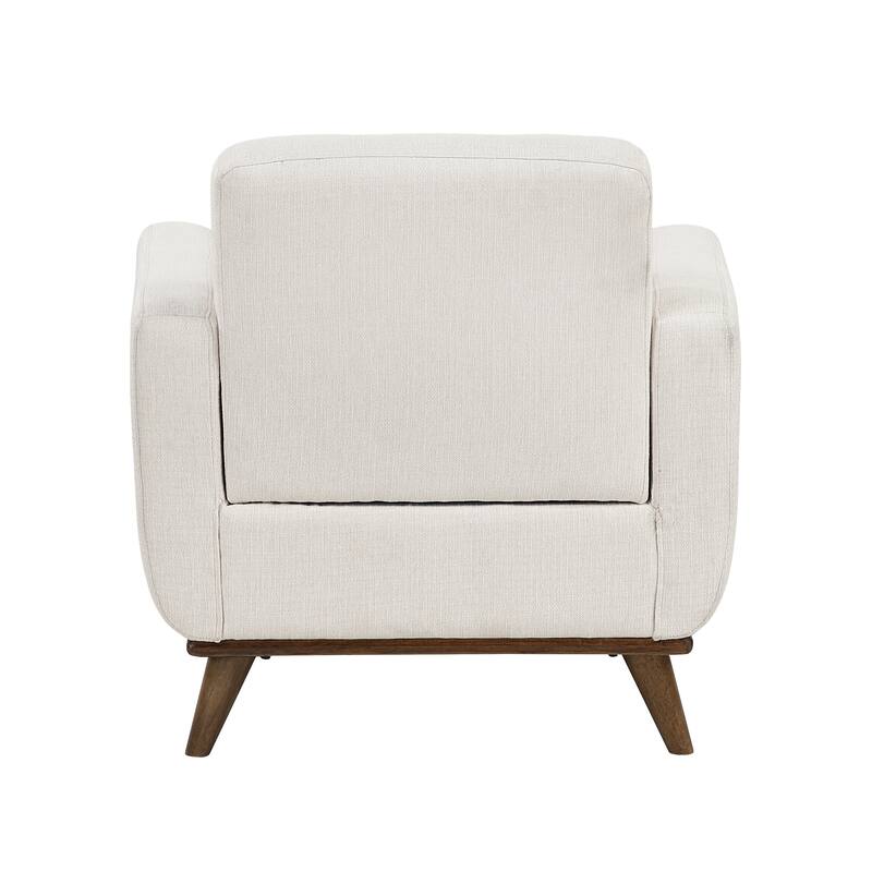 Fremont & Park Everett 35.5" Textured Fabric Accent Chair - Tufted Chair Back