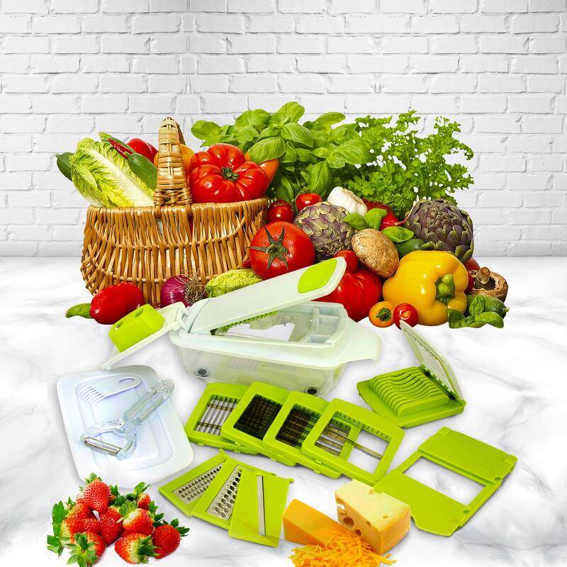 MegaChef 8 in 1 Multi-Use Slicer Dicer, peeler and Chopper