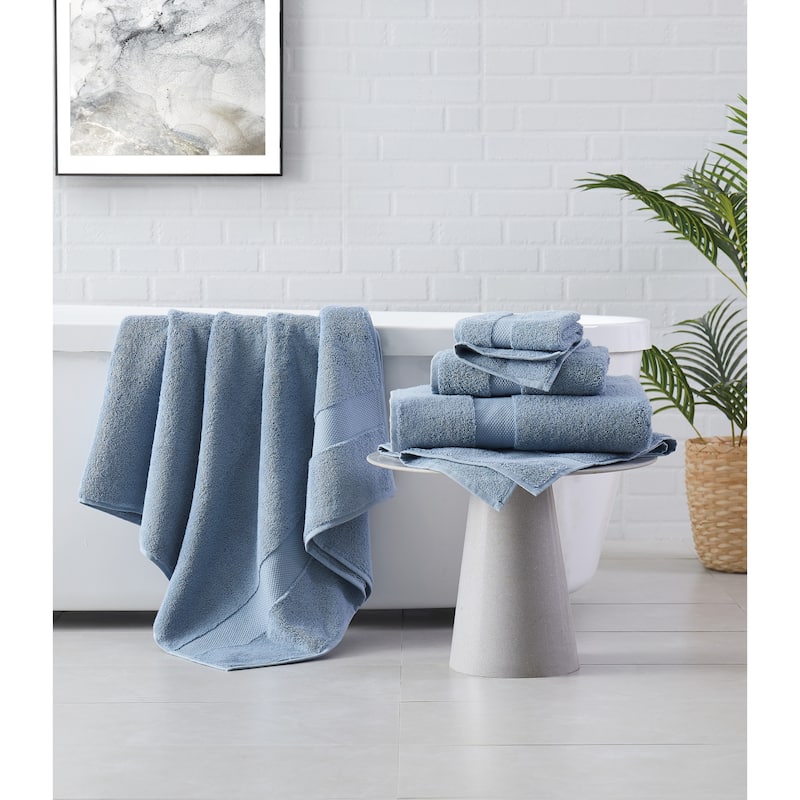 Brooklyn Loom Solid Turkish Cotton 6 Piece Towel Set