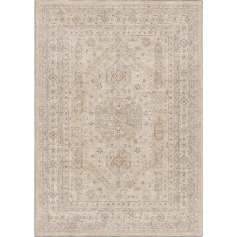 Well Woven Apollo Nicosia Medallion Flat-Weave Machine Washable Area Rug