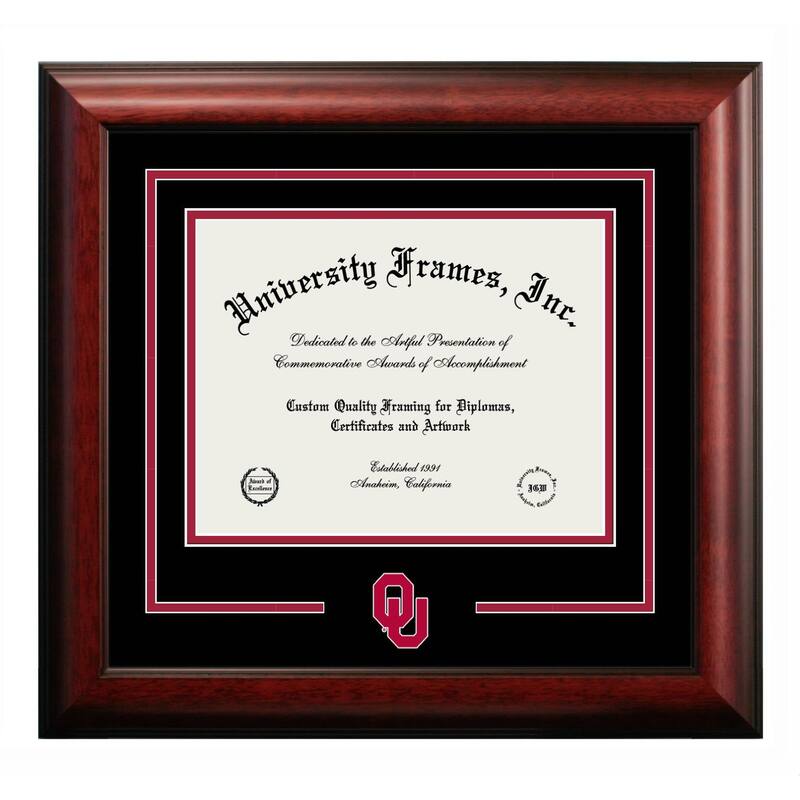 University of Oklahoma Sooners 11w x 8.5h Spirit Diploma Frame