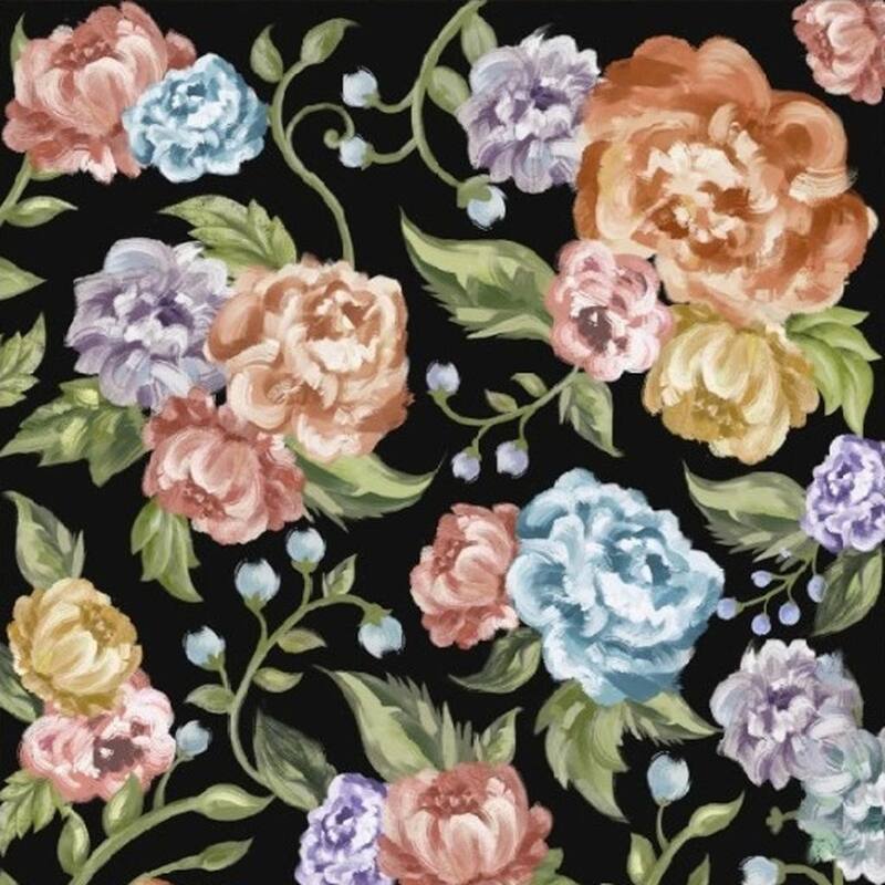 HomeRoots Floral Traditional Rectangle Area Rug