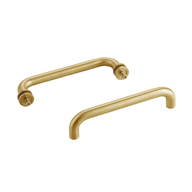 CEL 8"x8" Tubular Stainless Steel Back to Back Shower Door Pull Handle