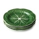 preview thumbnail 1 of 4, Certified International Le Jardin Set of 4 Cabbage 3-D Salad Plate 9" - 9"W x 9"D x 1"H