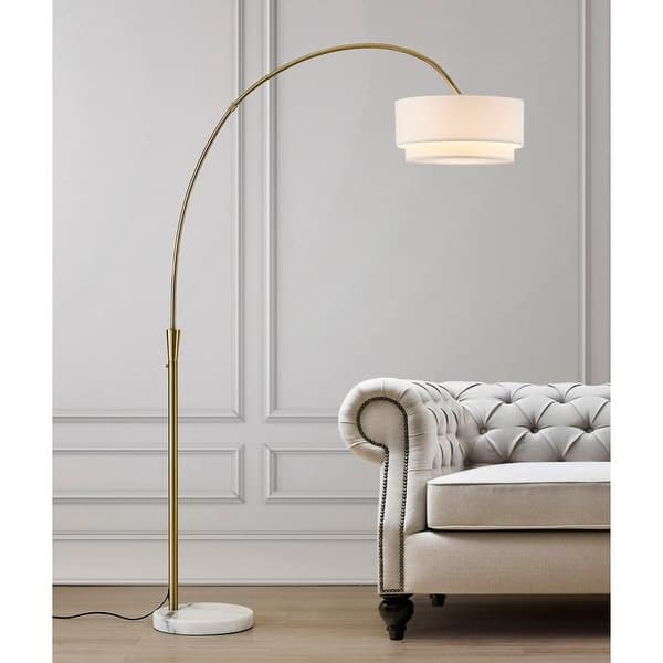slide 2 of 9, Carson Carrington Flam 81-inch Arch Floor Lamp