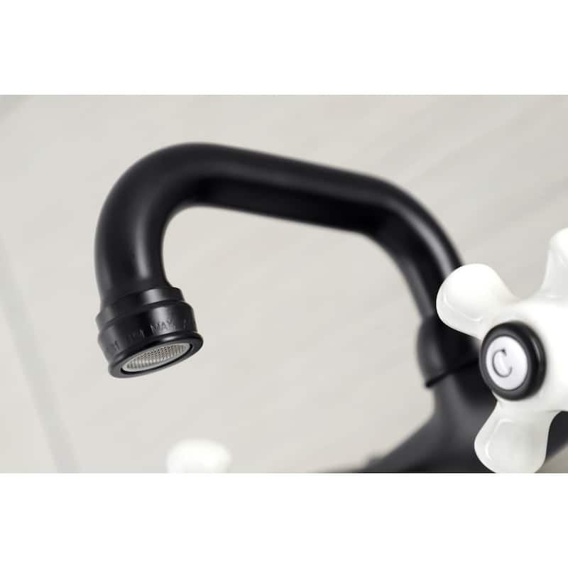 Kingston Brass KS612 Kingston 1.8 GPM Wall Mounted Bridge Bar Faucet