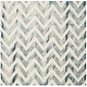 preview thumbnail 110 of 121, SAFAVIEH Dip Dye Marybeth Hand-tufted Wool Chevron Area Rug 7' Square - Ivory/Grey - Square