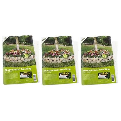 Shop Tree Shade Pre Seeded Flower Mats 3 Mats With Garden Shovel