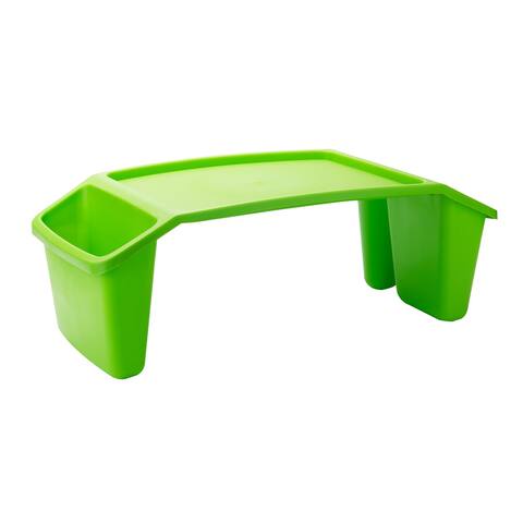 Mind Reader Sprout Collection, Portable Desk, Tray, Laptop Desk, Side Storage for Toys, Coloring Books, Games and Snacks