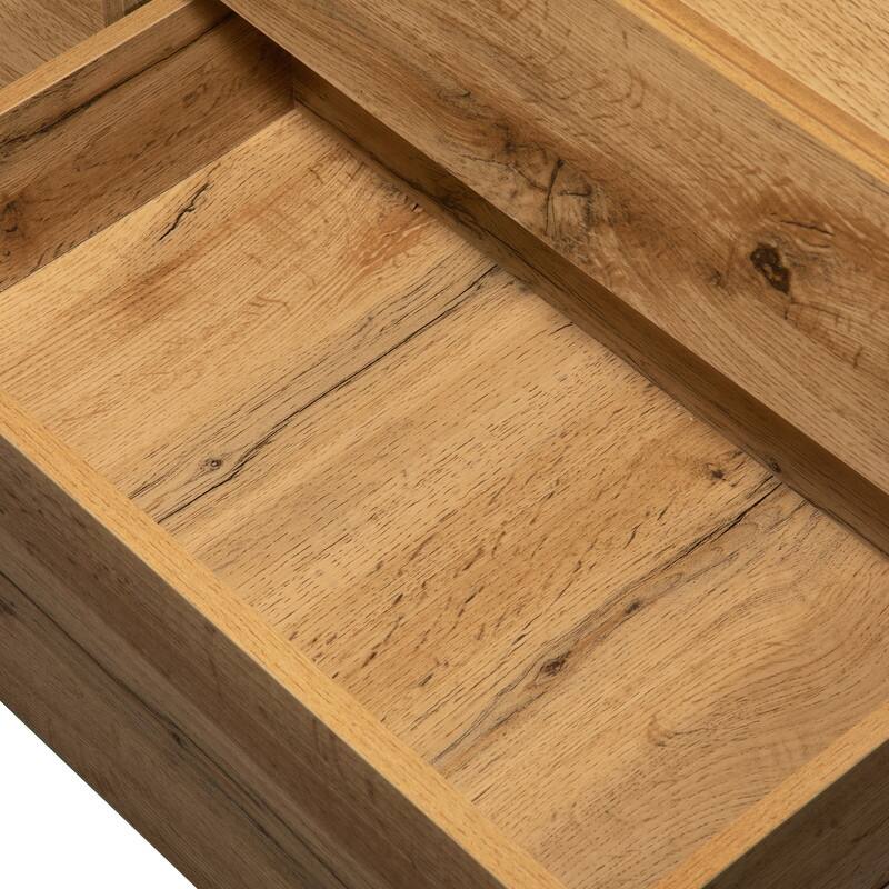 Modern TV Stand for TVs Up to 80", Media Console Entertainment Center with Double Storage & Drop-Down Door