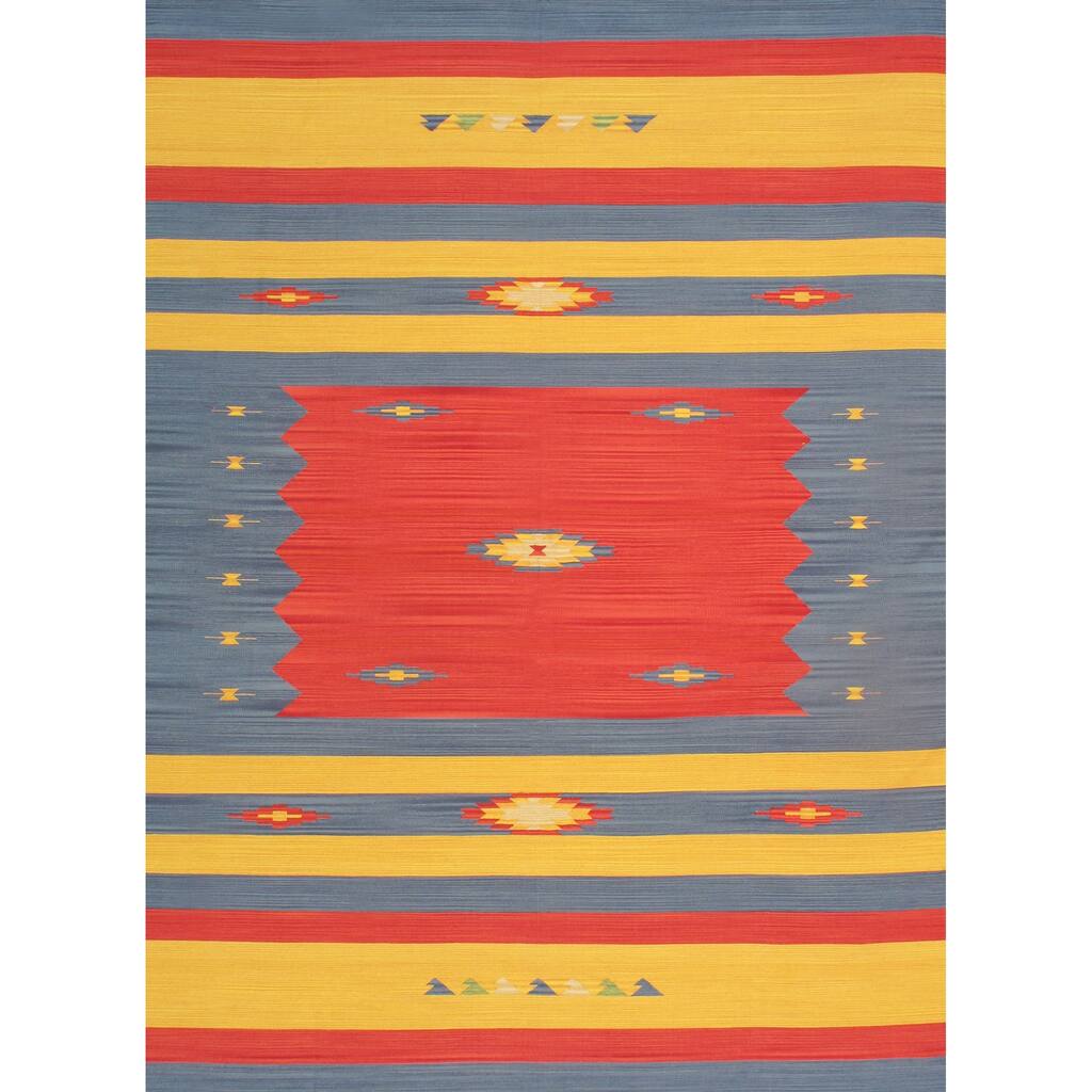 Pasargad Home Anatolian Kilim Hand-Woven Cotton Area Rug