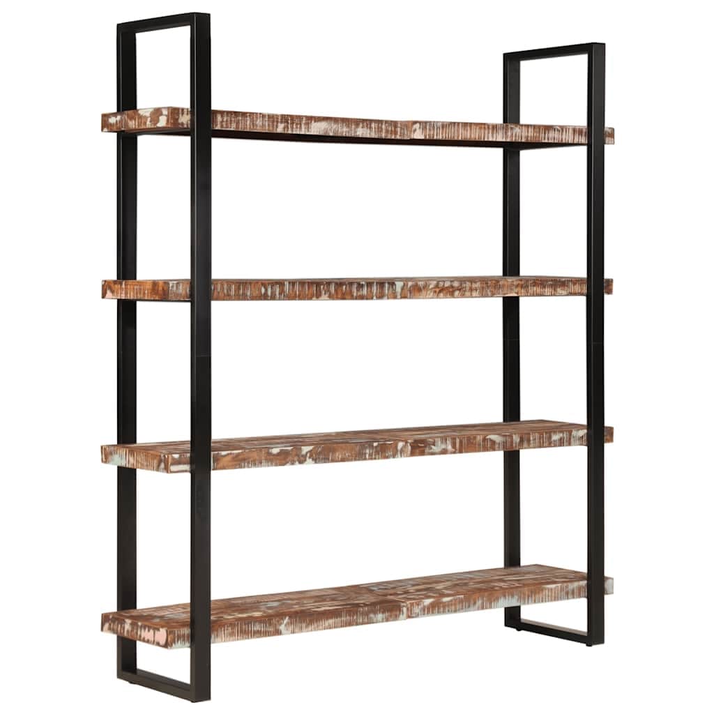 vidaXL 4-Tier Bookcase 63"x15.7"x70.9" Solid Reclaimed Wood