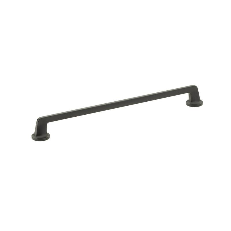 Schaub and Company Northport 12" Center to Center Contemporary Large - Matte Black