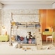 preview thumbnail 4 of 16, Twin over Queen Bunk Bed with Climbing Ramp
