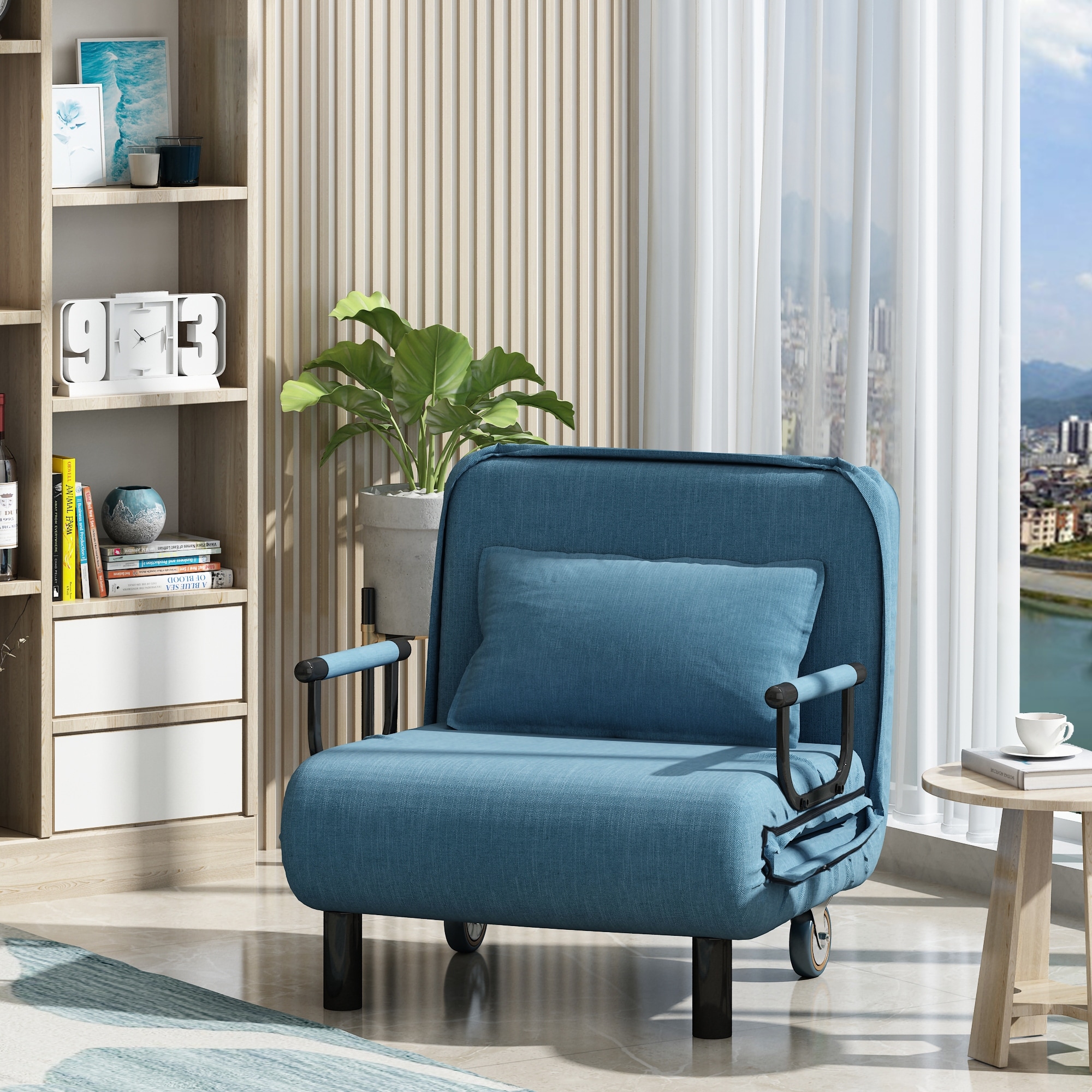 Folding lounge on sale chair sofa bed