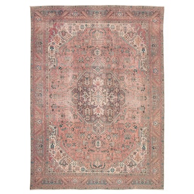 ECARPETGALLERY Hand-knotted Antalya Vintage Copper Wool Rug - 9'9 x 12'8