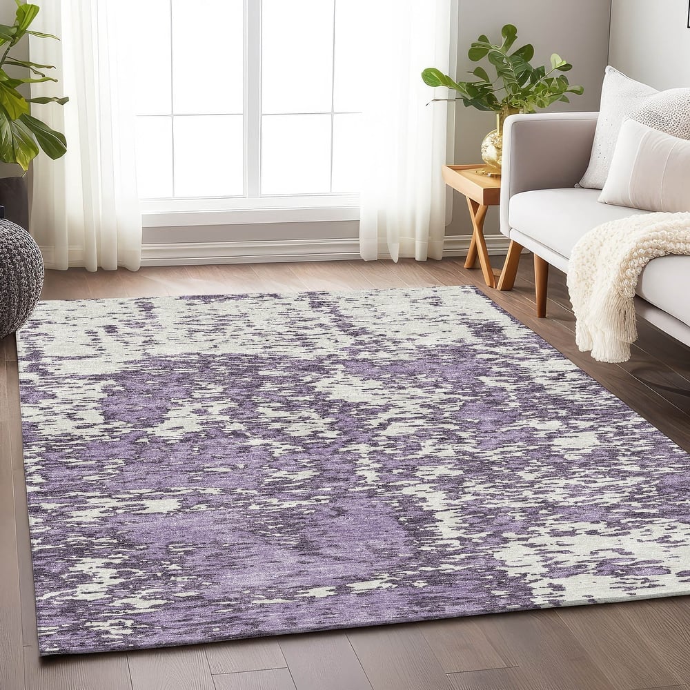 Premium Washable Super Soft Abstract Pixels Mayfield Rug