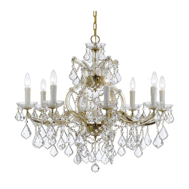 Crystorama Lighting Group Maria Theresa 9 Light 26" Wide Chandelier - Gold