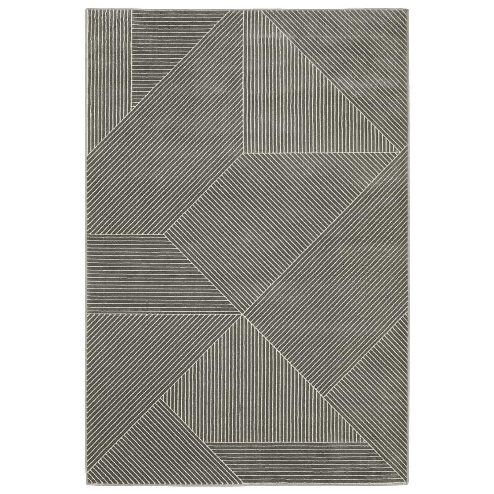 Style Haven Ripley Modern Geometric Mixed Pile Area Rug