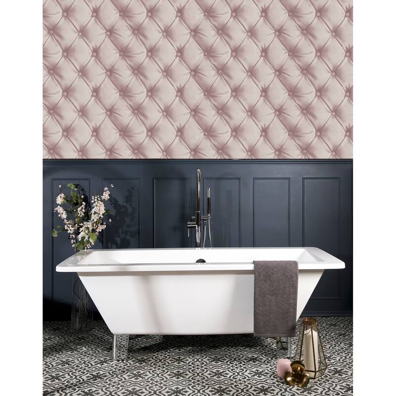 Arthouse Ella Blush Tufted Wallpaper