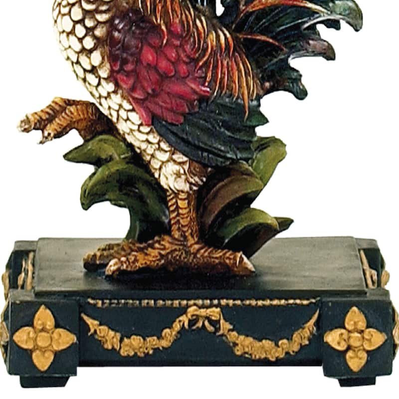 Atlas Lighting Petite Rooster 19'' High 1-Light Table Lamp - Multicolor - 19 inch High