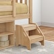 preview thumbnail 20 of 20, Max and Lily Twin Solid Wood Soren Ultra Low Loft Bed with Bookcase