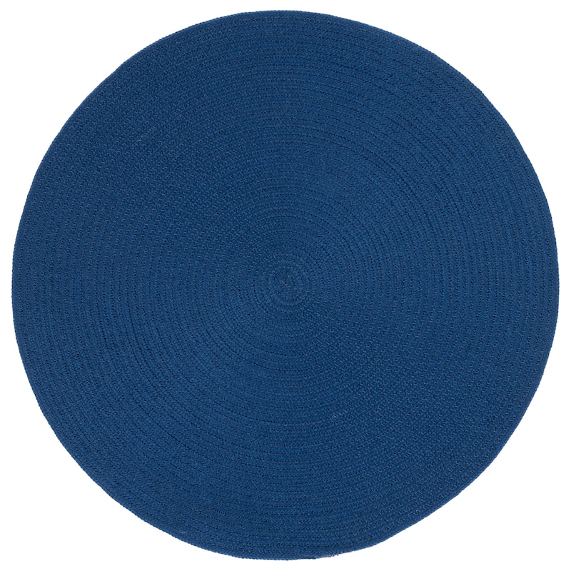 SAFAVIEH Handmade Braided Ingmari Rug - 3' Round - Dark Blue
