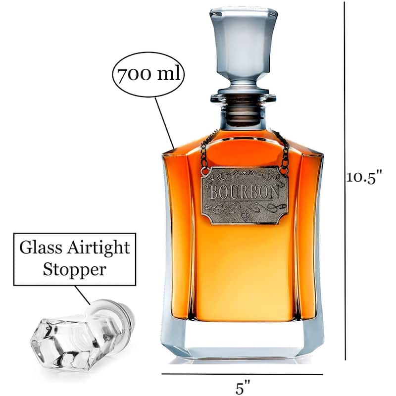 Whiskey Decanter 10.5"H