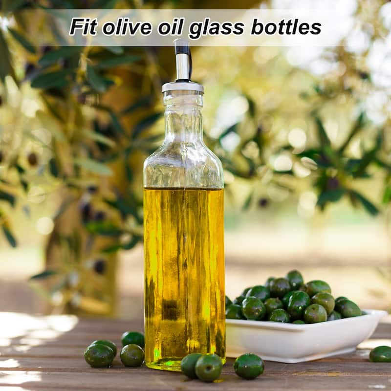 Stainless Steel Bottle Pourers, 6Pcs 90mm/3.54" Olive Oil Spout