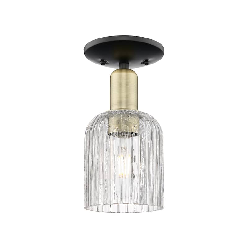 Innovations Lighting Downtown Urban - Bridal Veil - 1 Light 5" Semi-Flush Mount Light