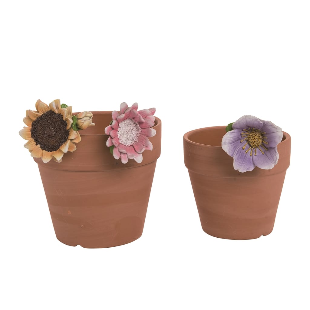 Transpac Resin Flower Pot Hanger Set of 3 Spring Home Decorations Planter Pot not included