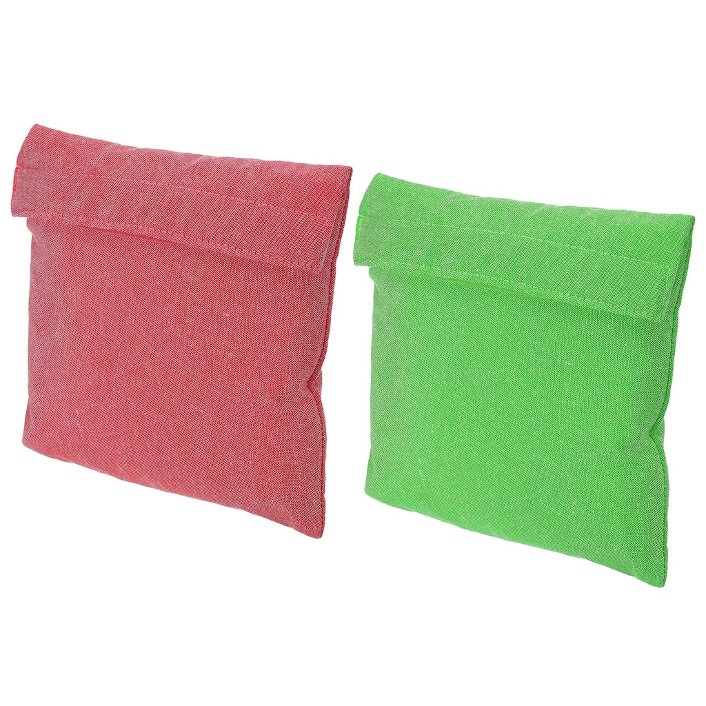 2Pcs 7"x7" Reusable Washable Polyester Snack Bag Sandwich Bag