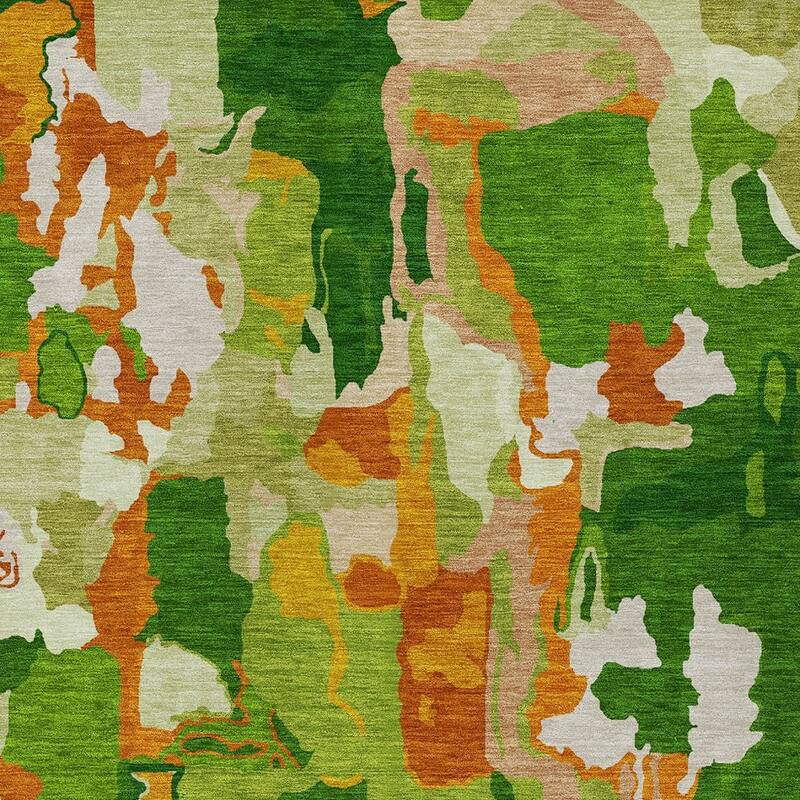 HomeRoots Abstract Transitional Rectangle Outdoor Rug