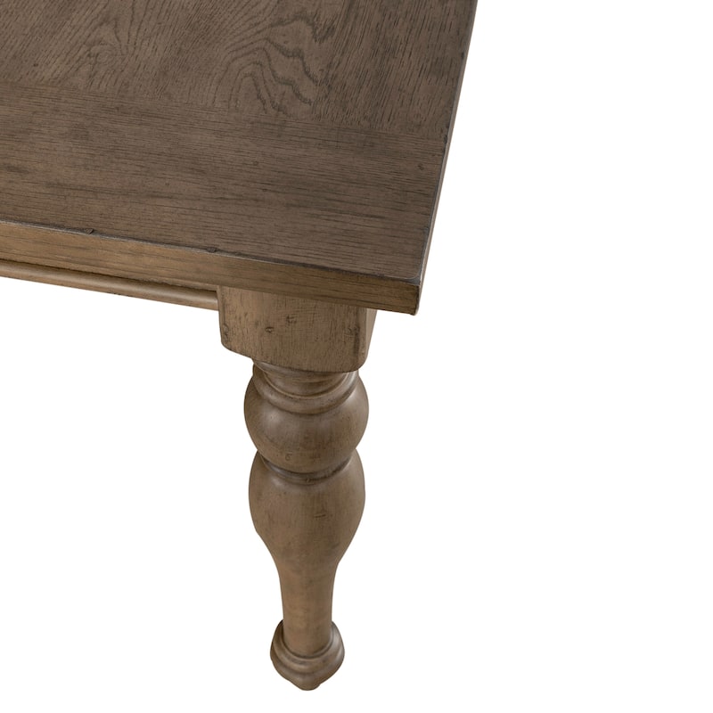 Americana Farmhouse Dusty Taupe Rectangular Table Set with Dining Chairs Various Options