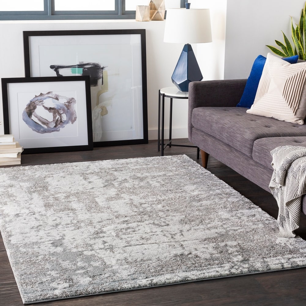Livabliss Marghera Plush Abstract Area Rug