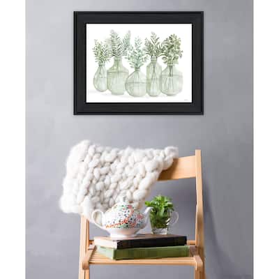 TrendyDecor4U Farmhouse "Simply Sage I" Framed Print Wall Art