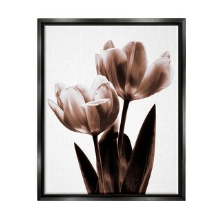 Stupell Two Tulips Photography Framed Floater Canvas Wall Art Design by ...