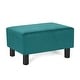 preview thumbnail 31 of 32, Adeco Footstool Ottoman Faux Leather Foot Rest Stool