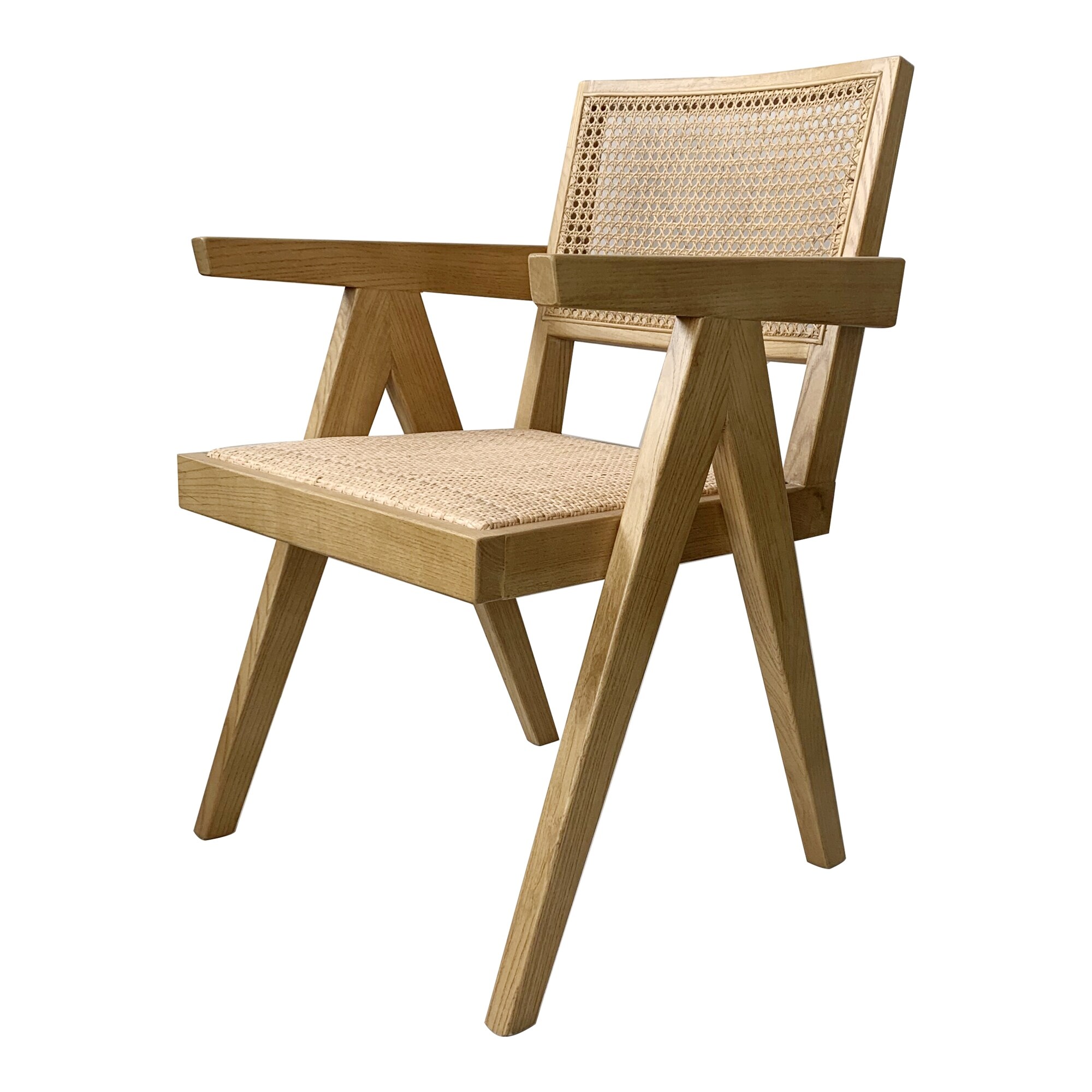 Mid century 2025 modern cane chair