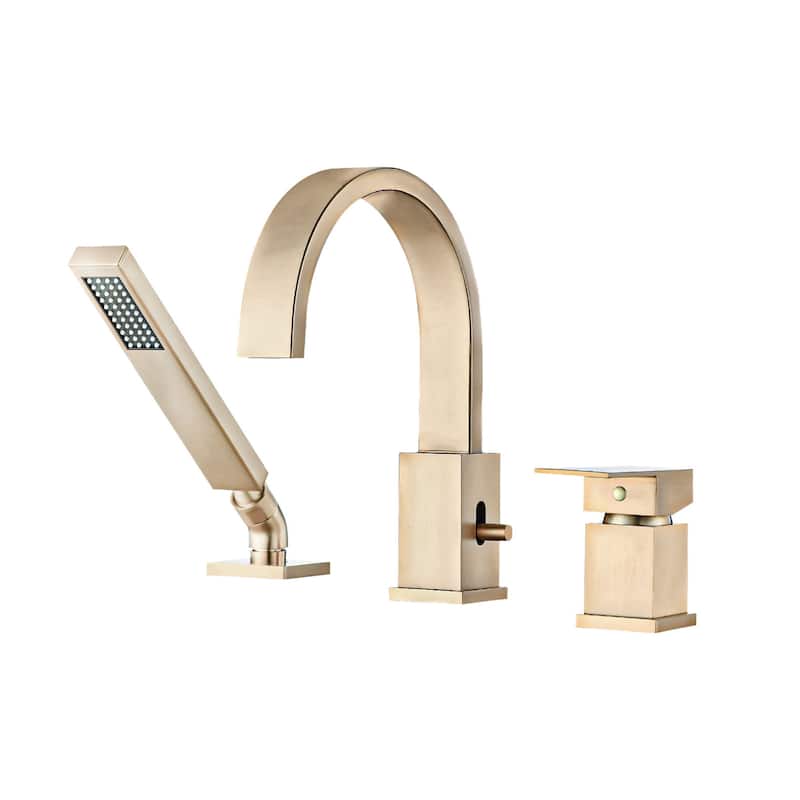 Waterfall Bathtub Faucet Set with Sprayer