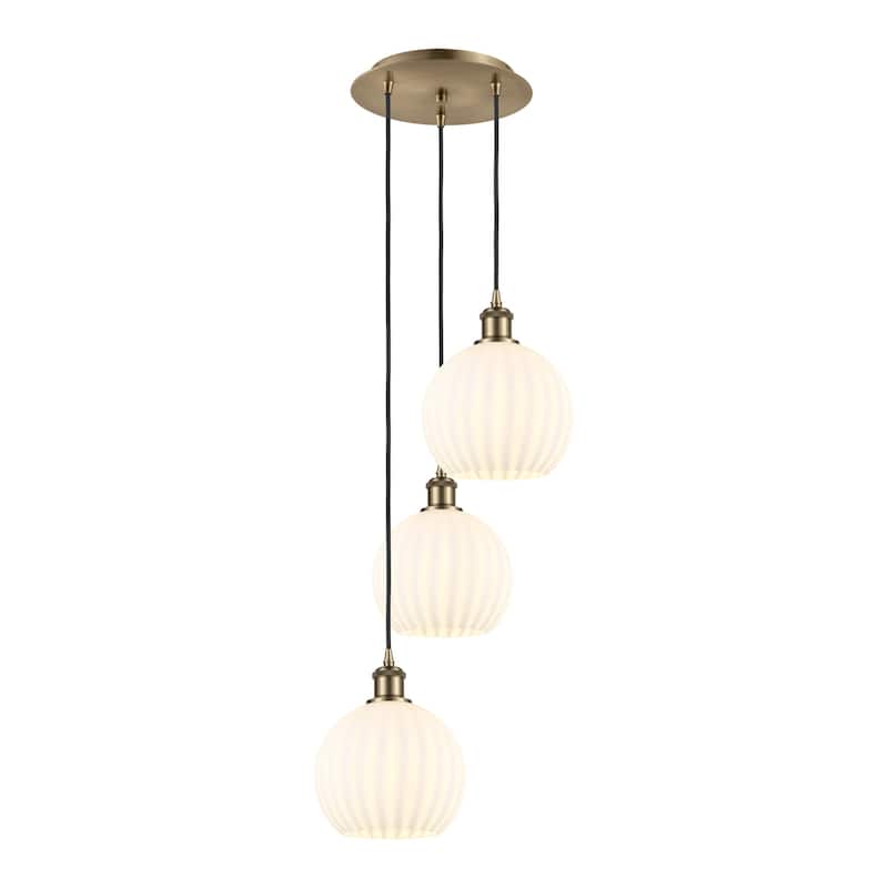 Innovations Lighting 113B-3P-31-15 White Venetian Pendant White